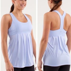 Lululemon Power Dance Tank Top Heathered Lavender Dusk Purple Small 4